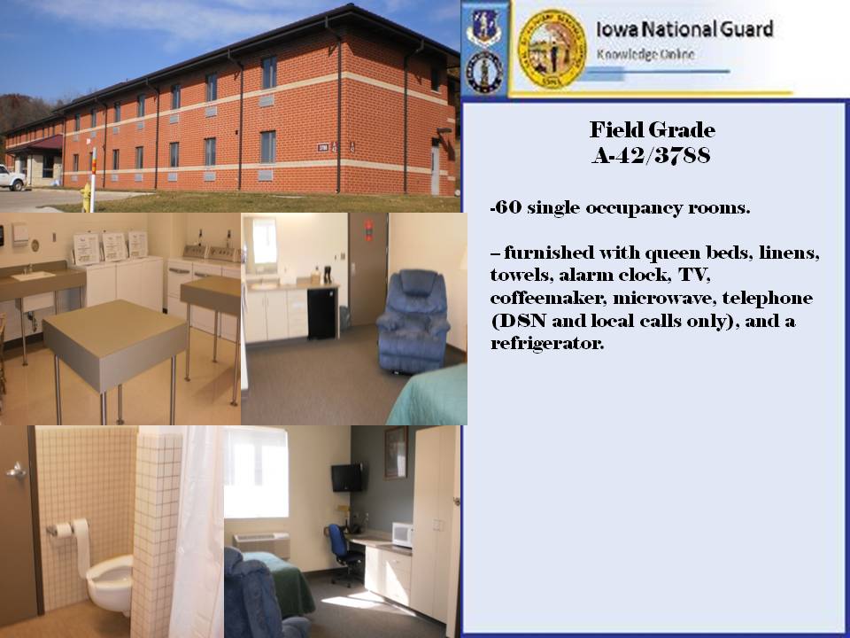 Farmacologie Gepolijst Einde Lodging & Renting – Iowa National Guard